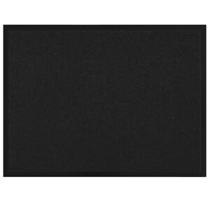 vidaXL D&oslash;rmatte Svart 60 x 40 x 1.2 cm Teddy-stoff