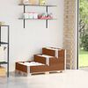 vidaXL H&oslash;ybed 3 trinn brun 120x80 cm heltre furu