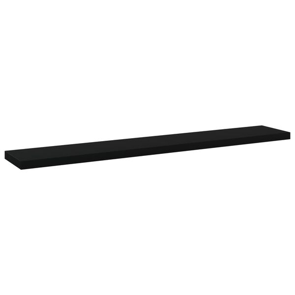 vidaXL Hylleplater 4 stk svart 60x10x1,5 cm sponplate
