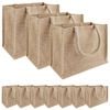 vidaXL Jute h&aring;ndvesker 10 Naturlig 26 x 22 x 14 cm 100% Tossa Jute