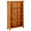 vidaXL Bokhylle 4 etasjer 70x22x110 cm heltre eik