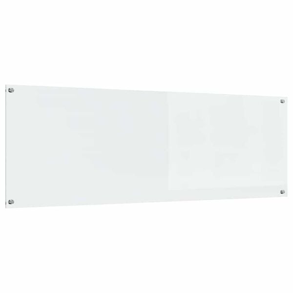 vidaXL Kj&oslash;kkenbakplate Gjennomsiktig 120 x 40 cm herdet glass
