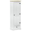 vidaXL Garderober Hvit 55 x 38 x 170 cm Massiv furu