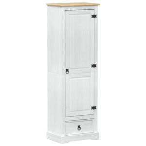 vidaXL Garderober Hvit 55 x 38 x 170 cm Massiv furu