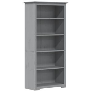 vidaXL Bokhylle BODO gr&aring; 82x40x173 cm heltre furu 5 etasjer