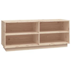 vidaXL Skohylle 110x34x45 cm heltre furu