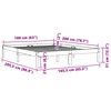 vidaXL Sengeramme uten madrass voksbrun 160x200 cm heltre furu