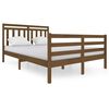 vidaXL Sengeramme honningbrun heltre 140x200 cm