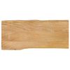 vidaXL Bordplate 100x40x2,5 cm naturlig kant heltre mango