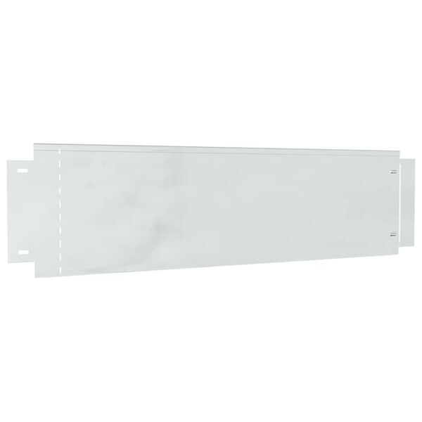 vidaXL Plenkanter 20 pcs s&oslash;lv 100 x 25 x 0,07 cm Galvanisert St&aring;l
