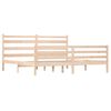 vidaXL Sengeramme heltre furu 200x200 cm