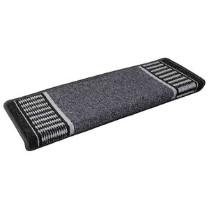 vidaXL Selvlimende trappematter 15 stk. 65 x 21 x 4 cm Non-Slip