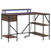 vidaXL Skrivebord Brun Eik 120 x 79 x 86,5 cm Konstruert tre