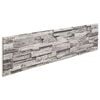 vidaXL Veggpaneler 10 pcs Lysegr&aring; 100 x 25 cm EPS Skum