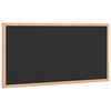 vidaXL Tavle med ramme i heltre furu svart 60x30 cm