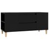 vidaXL TV-benk svart 102x44,5x50 cm konstruert tre