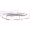 vidaXL Sengestamme Hvit 215,5 x 185,5 x 69,5 cm Massiv furu