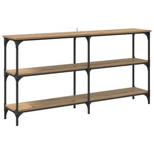 vidaXL Konsollbord Artisan Eik 150 x 29 x 75 cm Ingeni&oslash;rtre og metall