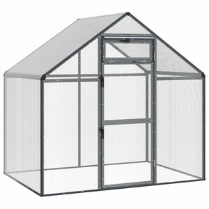 vidaXL Fuglebur Antrasitt 181,5 x 112 x 173,5 cm