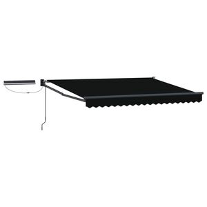 vidaXL Elektrisk Utrekkbar Markise Svart og Anthracite 3 x 2,5 m