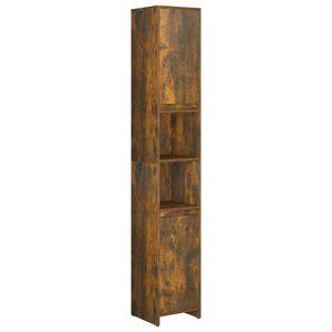 vidaXL Baderomsskap r&oslash;kt eik 30x30x183,5 cm konstruert tre