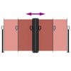 vidaXL Uttrekkbar sidemarkise 120x1000 cm terrakotta