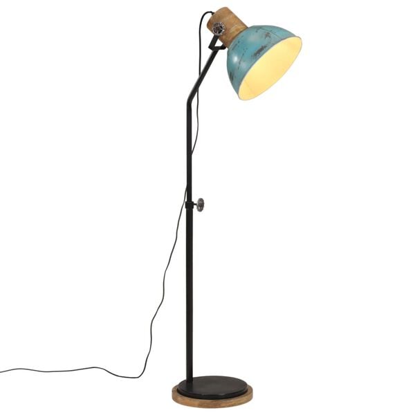 vidaXL Gulvlampe 25 W denimbl&aring; 30x30x100-150 cm E27