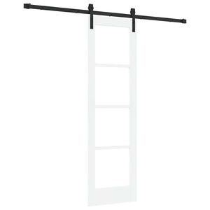 vidaXL Skyved&oslash;r ORKDAL Hvit og svart 61 x 198,5 cm