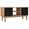 vidaXL TV-benk OTTA 113,5 x 43 x 57 cm Svart Heltre furu