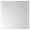 vidaXL LED Badevindu med speil Gjennomsiktig 50 x 50 cm herdet glass