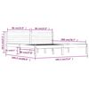 vidaXL Sengeramme heltre furu 180x200 cm Super King