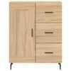vidaXL Highboard sonoma eik 69,5x34x180 cm konstruert tre