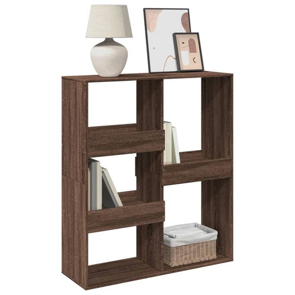 vidaXL Romdeler brun eik 100x33x115 cm konstruert tre