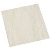 vidaXL Gulvplanker Kremhvit 5,11 m&sup2; 55 stk. PVC
