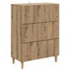 vidaXL Skuffeskap Artisan eik 66 x 34,5 x 90 cm Konstruert tre