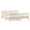 vidaXL Sengeramme heltre 200x200 cm