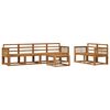 vidaXL Utend&oslash;rs sofa-sett 7 pcs Naturlig Solid akasietre