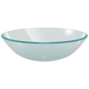 vidaXL Servant herdet glass 42 cm frostet