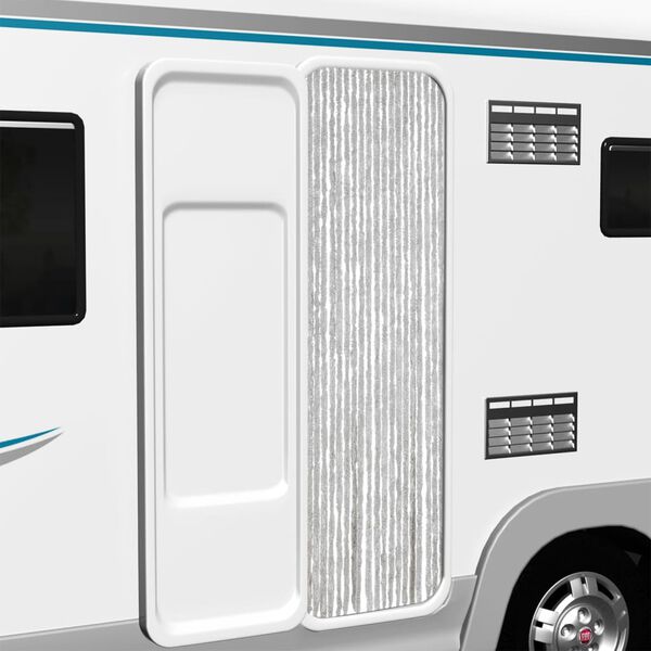 vidaXL Fluegardin gr&aring; 56x200 cm chenille