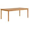vidaXL 7-delers hagespisesett 200x100 cm heltre teak