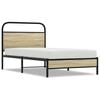 vidaXL Sengeramme uten madrass sonoma eik 100x190 cm konstruert tre