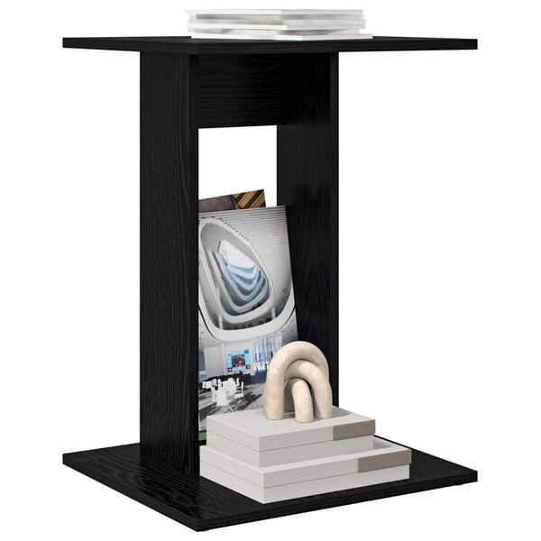 vidaXL Sidetabell Svart Eik 45 x 40 x 62,5 cm Konstruert tre