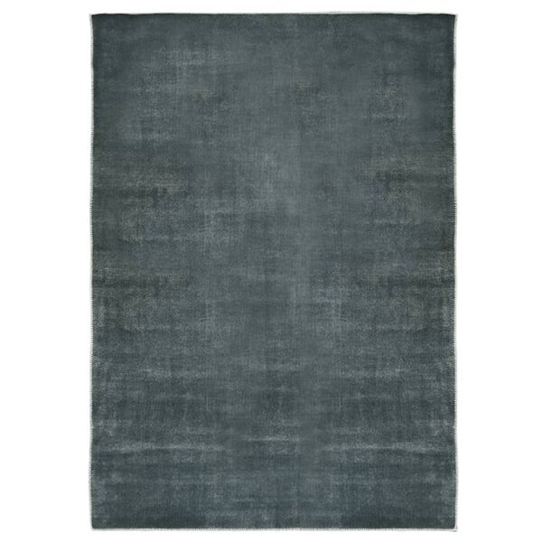 vidaXL Vaskbart og sammenleggbart teppe 120x170 cm gr&aring; polyester
