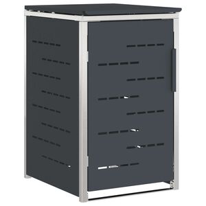 vidaXL Avfallsbeholderoppbevaring Antrasitt 77,5 x 69 x 112,5 cm