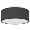 vidaXL Taklampe med s&oslash;kelys Svart 30 x 30 x 13,5 cm stoff
