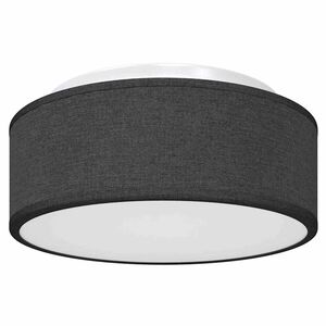 vidaXL Taklampe med s&oslash;kelys Svart 30 x 30 x 13,5 cm stoff