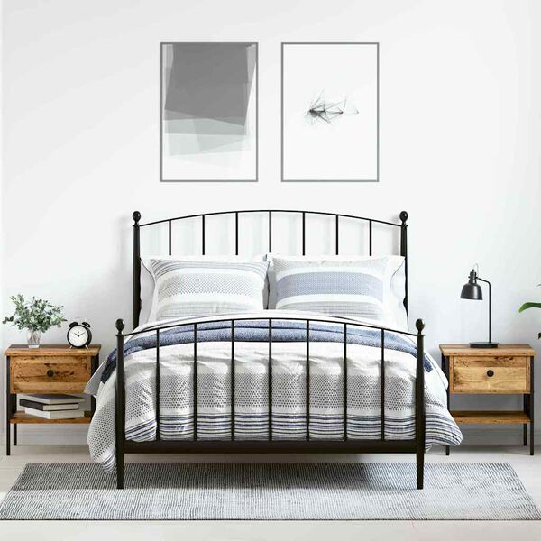 vidaXL Nattbord med skuff 2 pcs Gammelt tre 40 x 42 x 45 cm