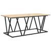 vidaXL Kaffebord Sonoma eik 100 x 50 x 40 cm Ingeni&oslash;rtre og metall
