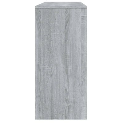 vidaXL Konsollbord grå sonoma eik 100x35x76,5 cm sponplate