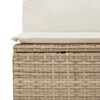 vidaXL Hagesofaer med puter 8 deler beige polyrotting akasie
